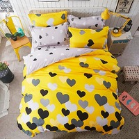 Постельное белье Vanilla Home Семейный Желто-серое