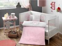 Набор в кроватку с бортиками и одеялом TAC Sweet Baby Pink (8 предметов)