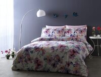 Двуспальный Super King Size комплект TAC Powdery Pink Сатин-Digital