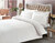 Двуспальный King Size комплект TAC Premium Basic White Сатин-Stripe