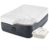 Надувная кровать Двухспальная Intex 64126-3, 152 х 203 х 46, встроенный электрический насос, подушки, наматрасник