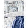 Набор постельное белье с пледом Karaca Home - Vella mavi 2020-1 евро