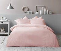 Двуспальный евро комплект TAC Basic Pink Ранфорс-Antibacterial