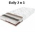 ➤ Матрац Sleep&Fly SF DAILY 2in1 / ДЕЙЛІ 2в1 《АКЦІЯ》 ☑️ Знижки — 15% від ™ ЕММ
